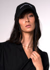 Charonne Logo Embroidered Cotton Black Baseball Cap