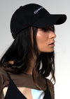 Charonne Logo Embroidered Cotton Black Baseball Cap