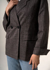 Alésia Herringbone Tailored Double Breasted Women’s Blazer