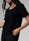 Deuxième Roundneck Black Tshirt