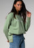 Etienne Crewneck Raglan Sleeve Oversized Cotton Green Sweater