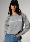 Etienne Crewneck Raglan Sleeve Oversized Cotton Grey Sweater