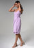 Métier Wrap Dress in lilac – cotton-linen summer essential with adjustable straps