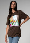 Pigalle Brown Oversized Tee