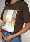 Pigalle Brown Oversized Tee