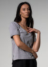 Premier VNeck Grey Cotton Tshirt