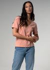 Premier VNeck Salmon Cotton Tshirt