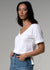 Premier VNeck White Cotton Tshirt