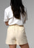 Saint Georges High Waisted Cream Linen Short