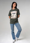 Saint Germain Green Oversized Tee