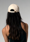 Charonne Logo Embroidered Cotton Cream Baseball Cap